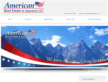 Tablet Screenshot of americanrealestatetwinfalls.com